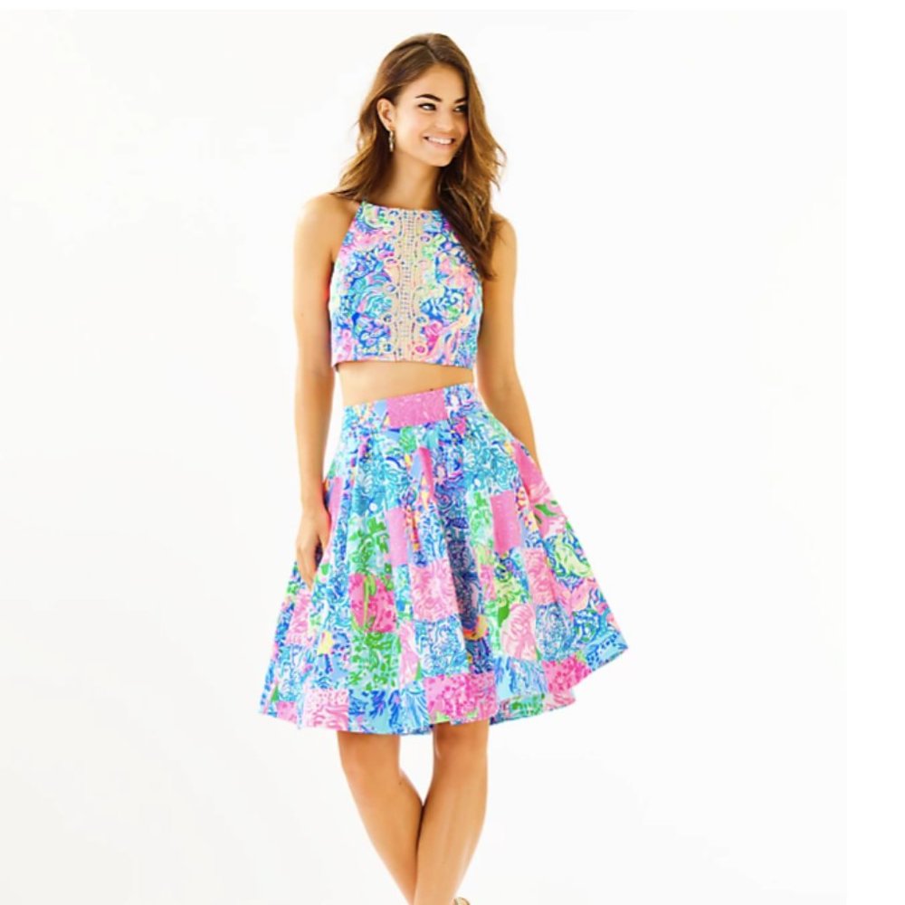 Lilly Pulitzer Navia Skirt and Halter Top Set